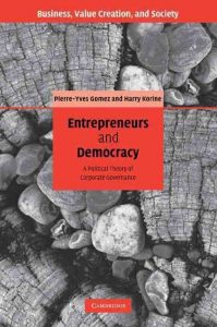 Entrepeneurs and Democracy book cover